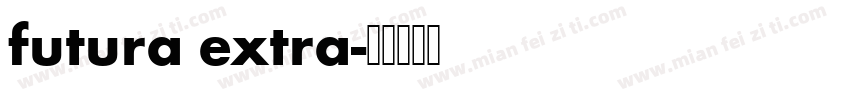 futura extra字体转换